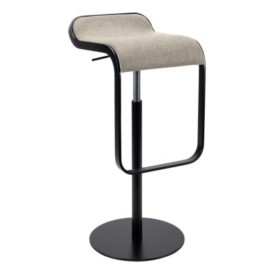 Barhocker Lem Black Soft, hellgrau