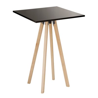 Stehtisch A Hightable, schwarz, 70x70