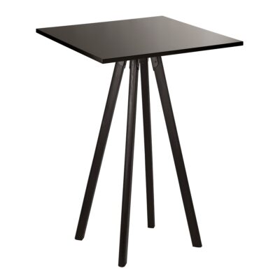 Stehtisch A Hightable Black, schwarz, 70x70