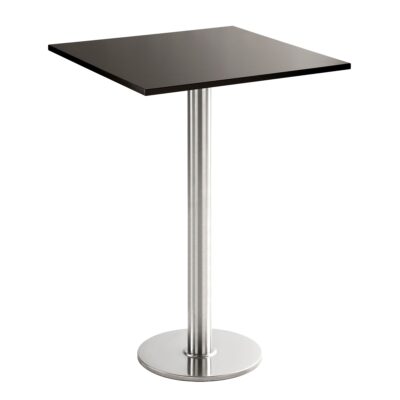 Stehtisch Chromo, schwarz, 70x70