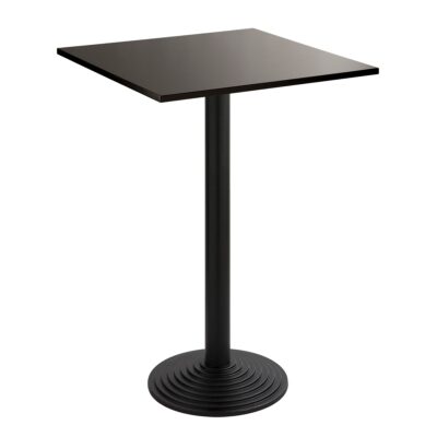 Stehtisch Nizza, schwarz, 70x70